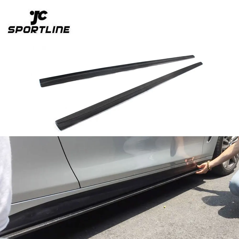 Carbon Fiber Side Skirts Extension For BMW 4 Series F32 F33 F36 2014-2018 M Sport 420i 428i 435i 440i M-Tech