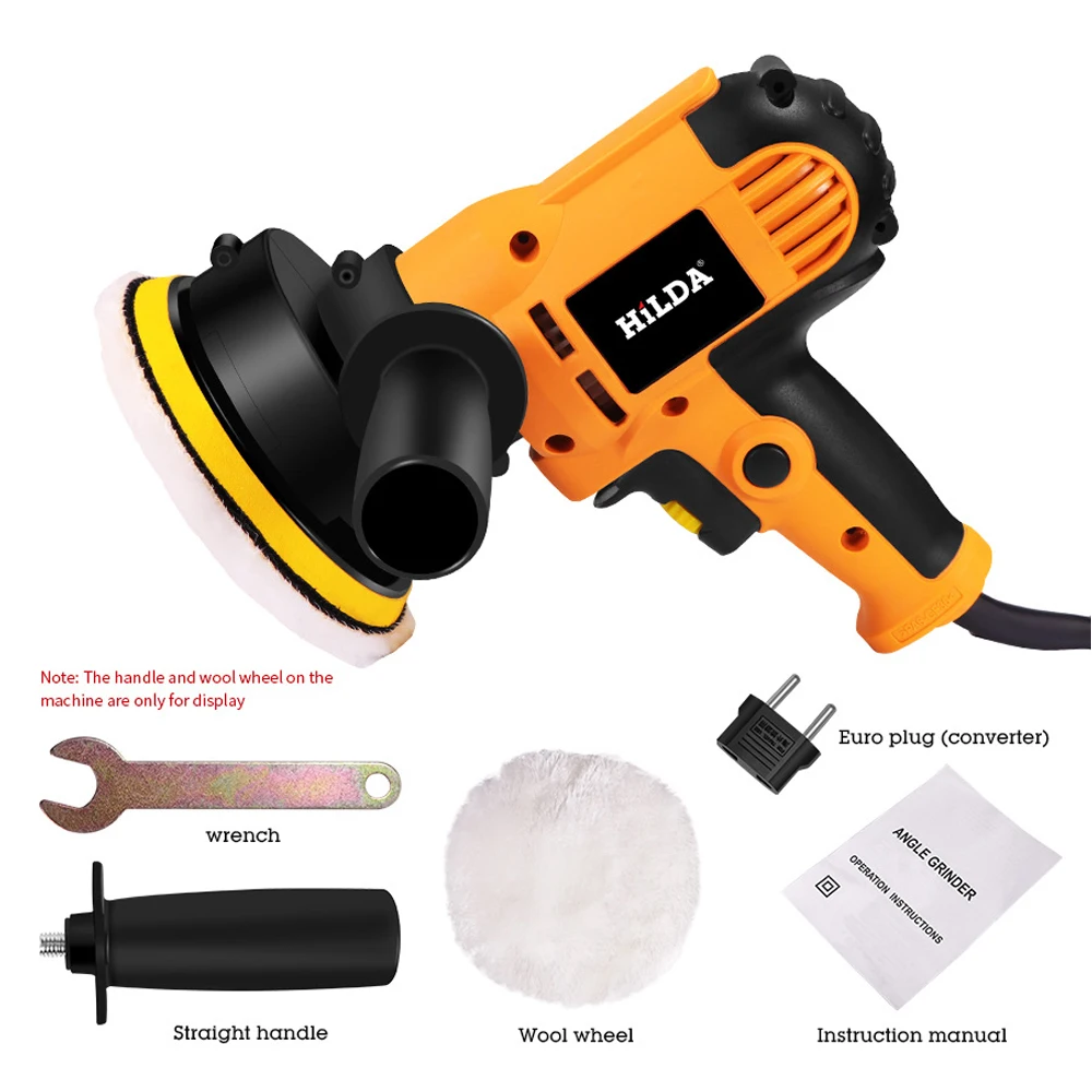 Electric Car Polisher Machine Auto Polishing Adjustable Speed Sanding Waxing Tool Car Accessories Power Tools For Detailing