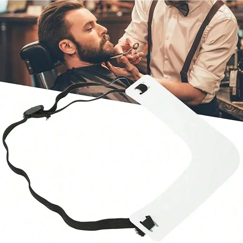 Neckline Shaving Template Beard Shaper Neckline Guide & Trimmer Kit with Stencil for Men's Goatee and Mustache Grooming
