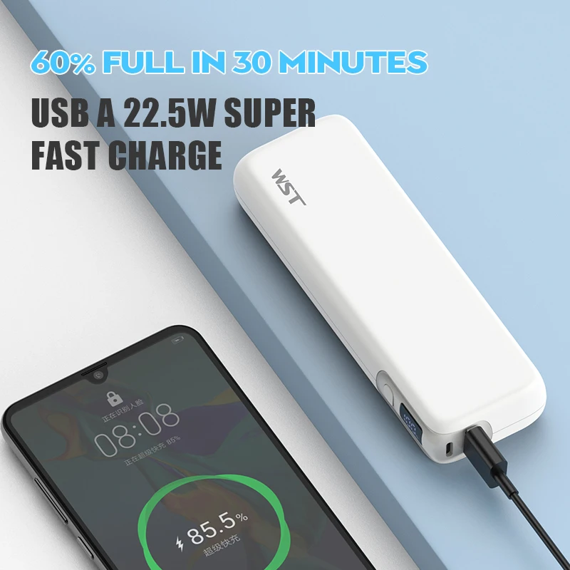 PD 30W Power Bank 14400mAh 22.5W Fast Charging for iPhone 14 iPad Laptop Powerbank Portable External Battery Charger for Xiaomi