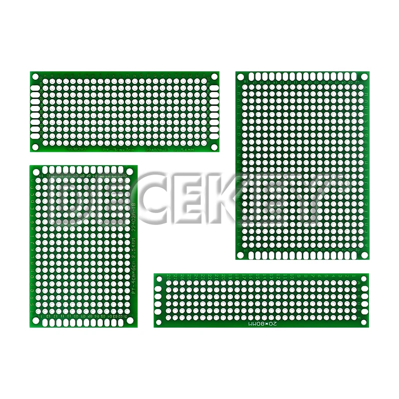 4 قطعة/الوحدة 2X8 3X7 4X6 5X7 مزدوجة الوجهين PCB عدة مختلط النموذج مجلس الدائرة Protoboard العالمي Stripboard المطبوعة مجموعة