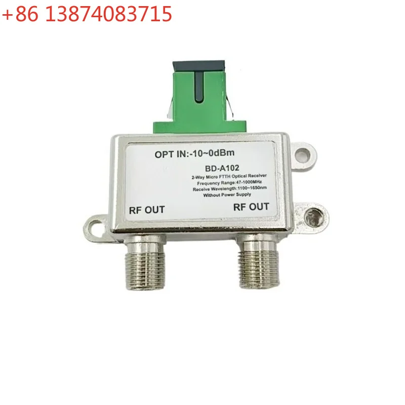 For Cable Digital TV CATV Passive Two Divider Photoelectric Converter Optical Receiver