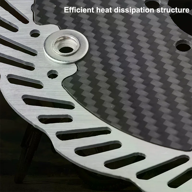 140/160mm Carbon Fiber Brake Disc High-strength Lightweight Design  Road Bike Replacement Parts Cycling Accessories 1PC