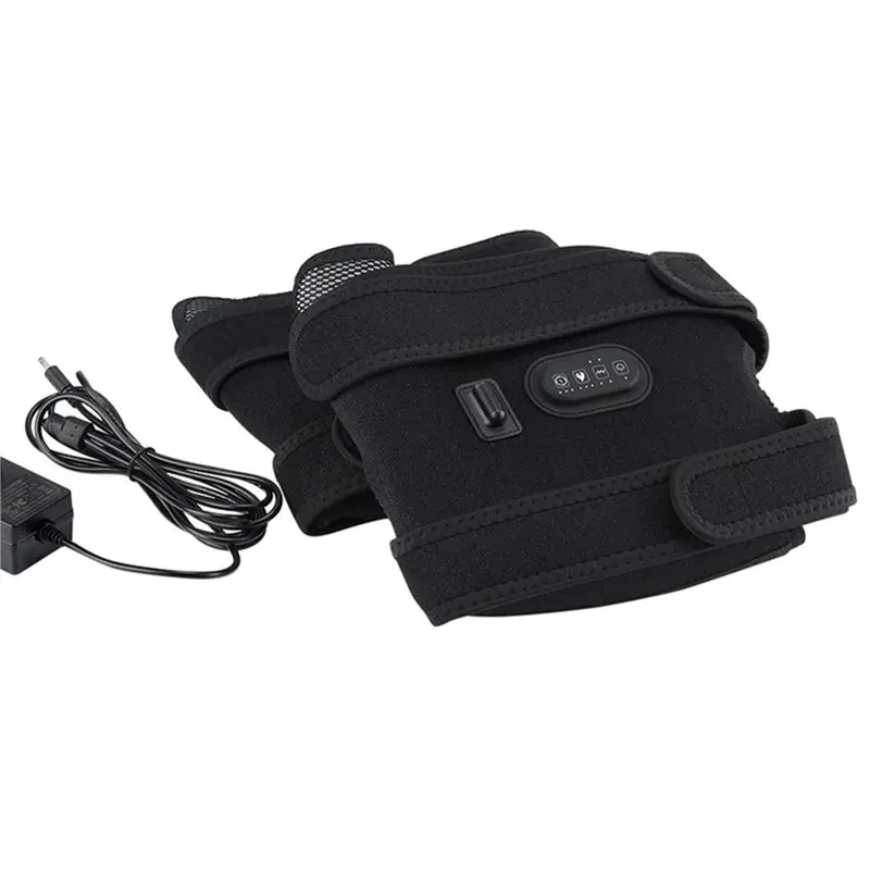 加熱マッサージ膝パッド 拡張版 加熱膝パッド 温熱膝マッサージ器 加熱パッドマッサージ器 痛みを和らげる (EU) EUプラグ