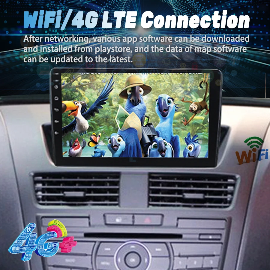 Pemutar Video Multimedia Mobil Radio 9 Inci untuk Mazda Bt50 Android Navigasi CarPlay Otomatis GPS Layar Sentuh HU 4G Wifi Stereo