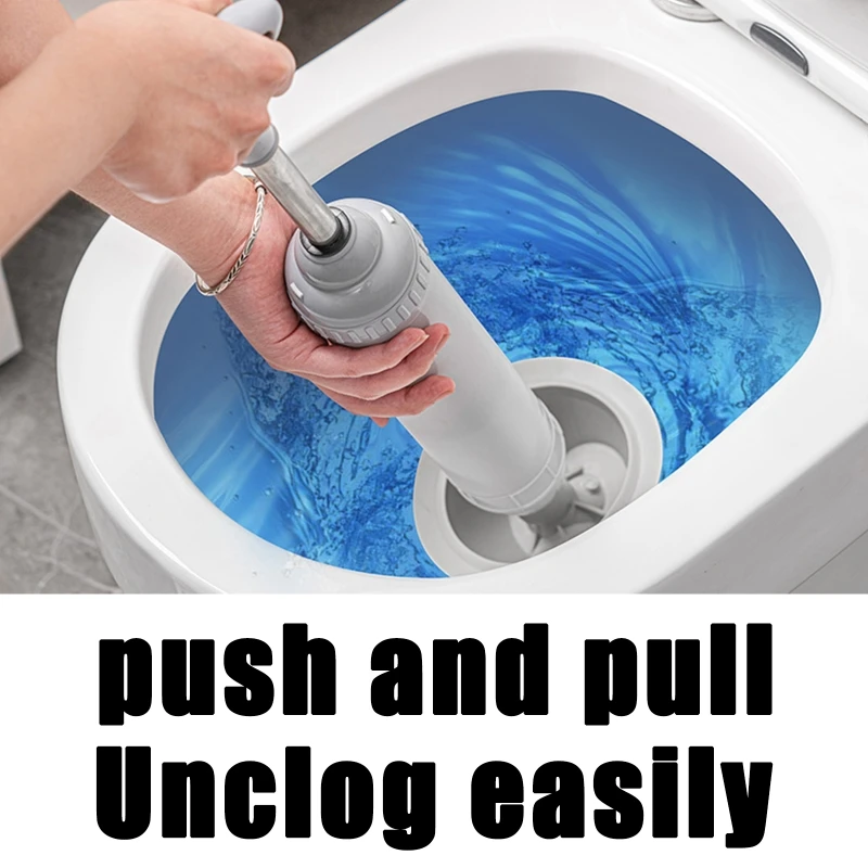 Manual Powerful Toilet Plunger Bathroom Sink Plumbers Plunger Air Drain Blaster Toilet Unclogger Plumbing Tools Drosphip