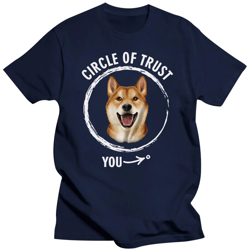 Brand 2019 New T Shirt Man Cotton Clothing Circle of Trust - Shiba Inu Gift for Japanese Dog Lover Summer Cool Tees Tops