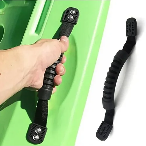 카약 카누 보트 액세서리용 블랙 보트 핸들, 고무 보트 러기지 사이드 마운트 캐리 핸들, 29.5X2.5 cm, 1 개 