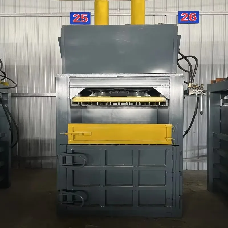 Vertical Hydraulic Baler Machine for Waste Paper Plastic Bottle Aluminum Can Scrap Yard Compactor Unit