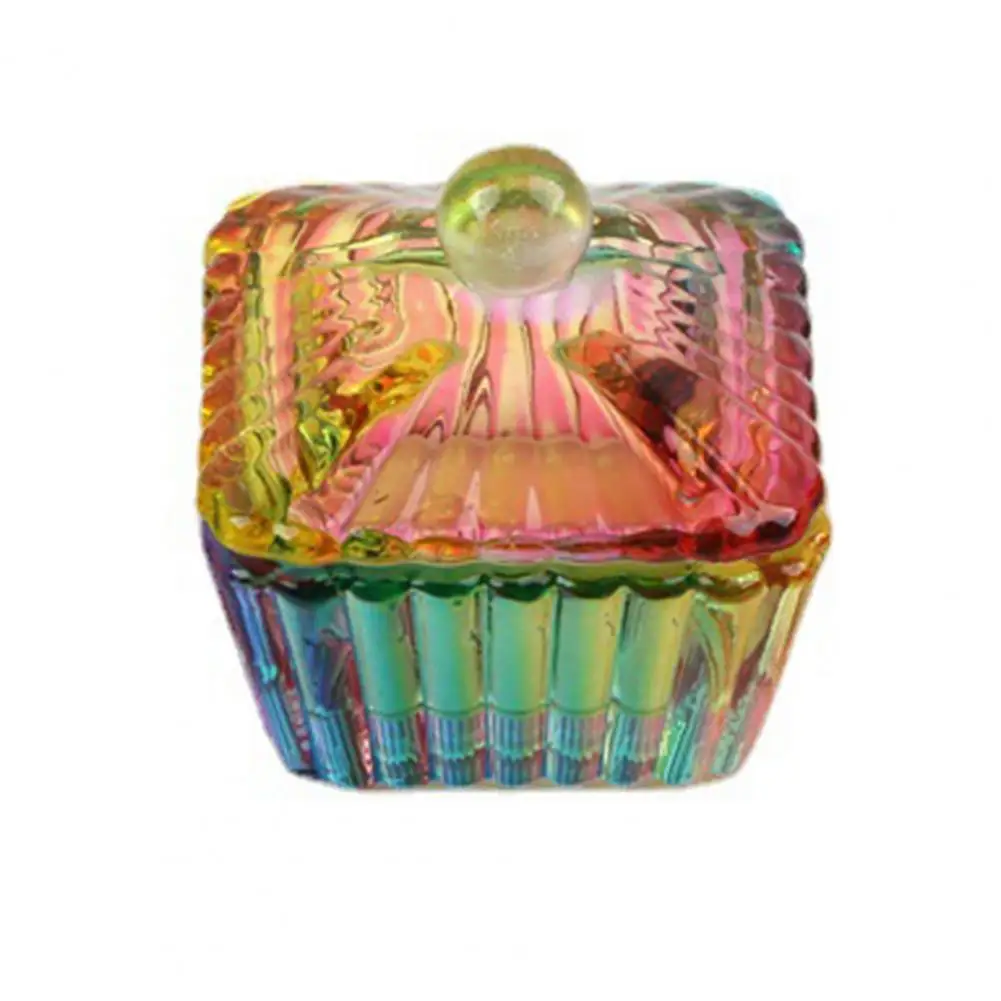 مادة زجاج فن الأظافر ، تخزين مسحوق الاكريليك ، طبق مع غطاء الغبار ، حامل للمبتدئين