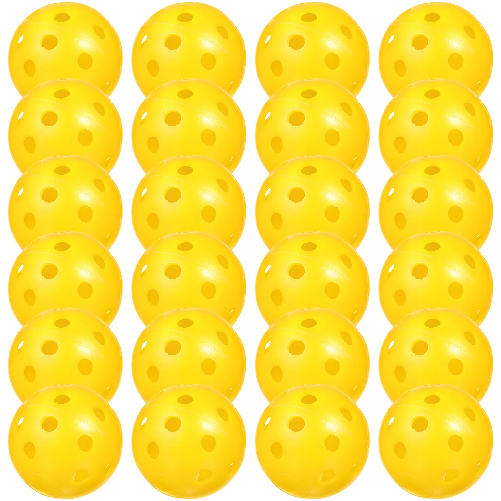 24 Pcs Hollow Ball Golf Practice Child Golfing Plastic Hallow-out Balls for Backyard