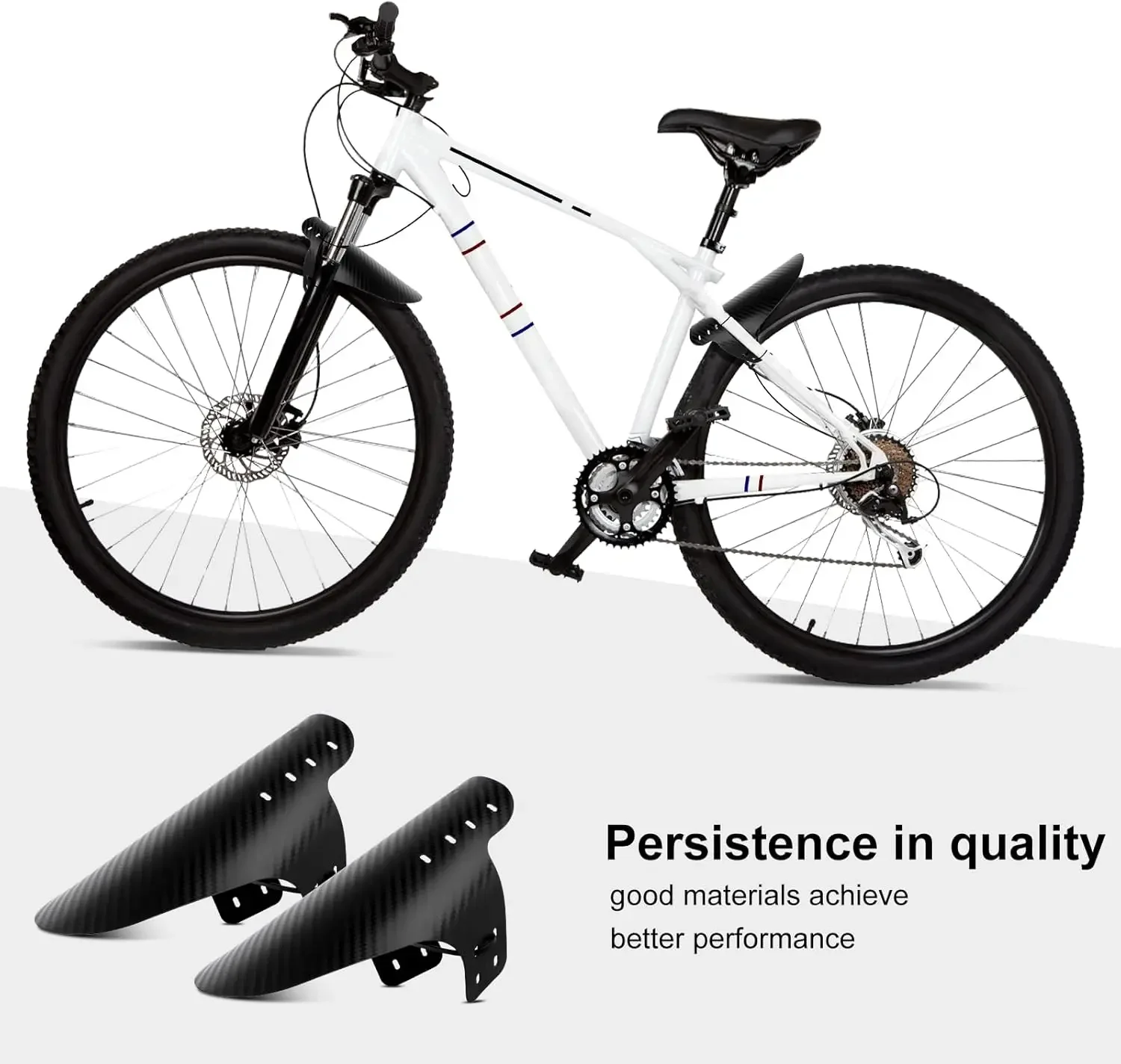 Bicycle Fender Mountain Carbon Pattern Bike Mud Guard For Front Rear Wheel Mudguard Ultralight Cycling MTB Fender Parts