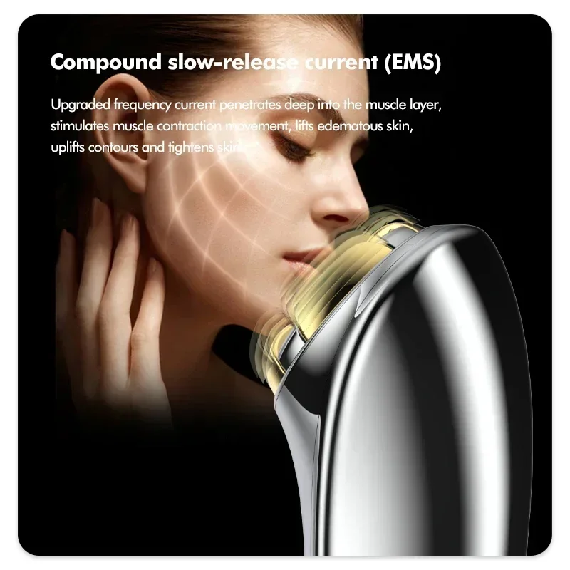 Face Wrinkle Remover Facial Radio Frequency EMS Skin Microcurrent Red Light Therapy Instrument Face Beauty skin Care  Anti-aging