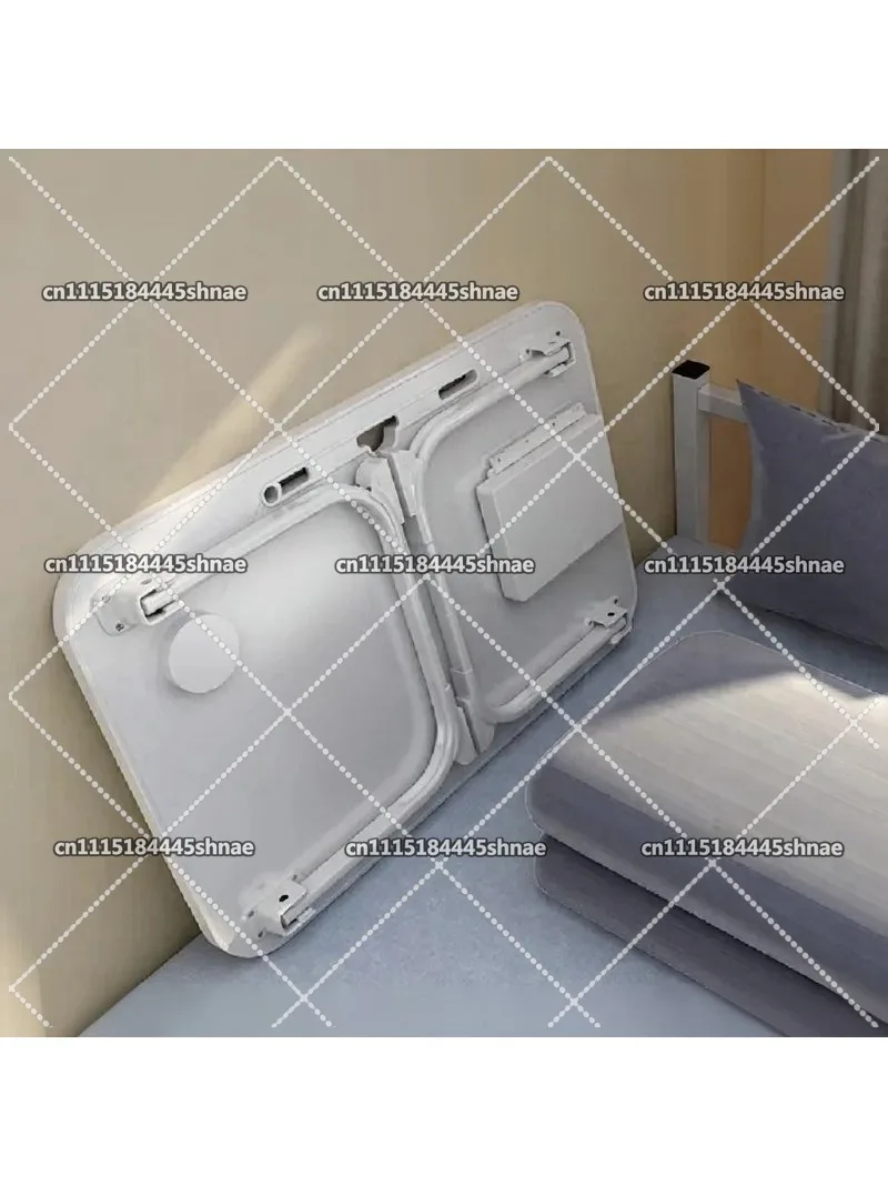 Multifunctional Folding Bed Upper Table with Cup Holder Card Slot Drawer 70x48cm Student Table