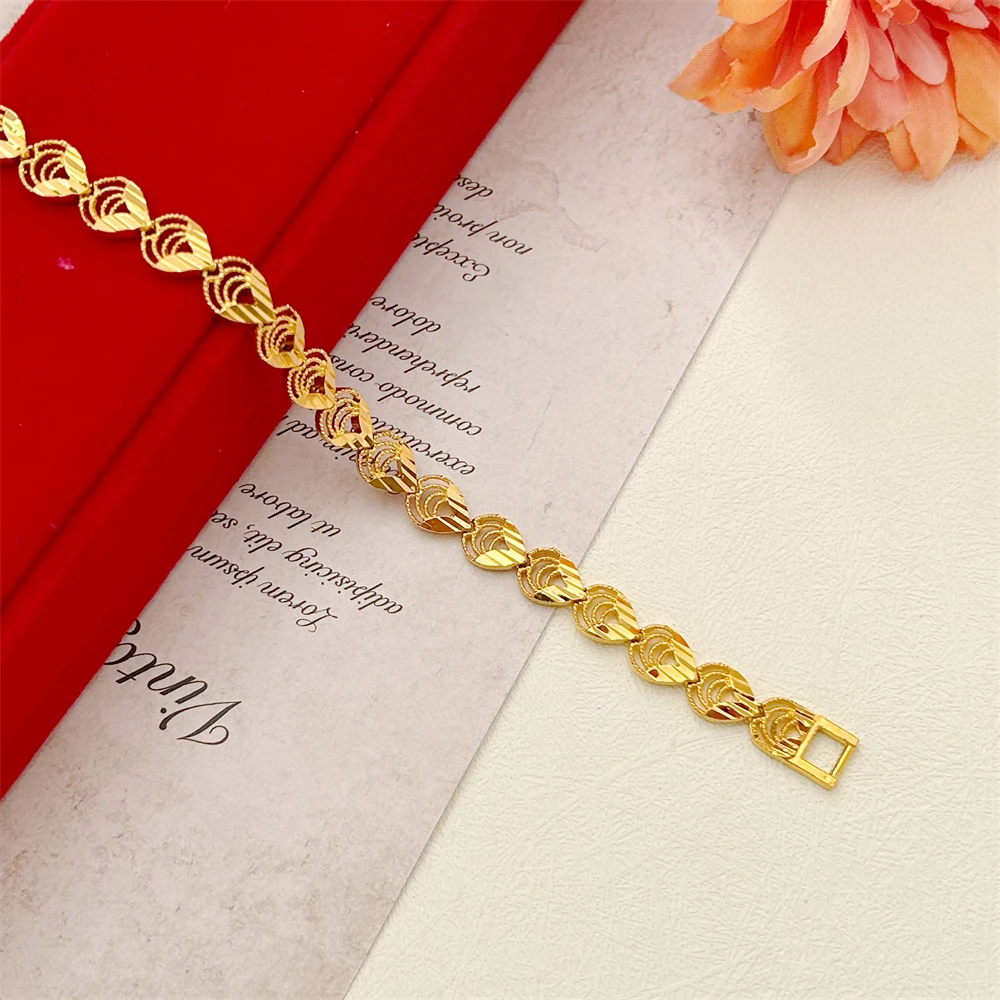 Edelstahl Frauen Hand Armband Krone Herz Blätter Blume breite Kette Armband Pulsera Femme Vintage Schmuck Party Geschenke