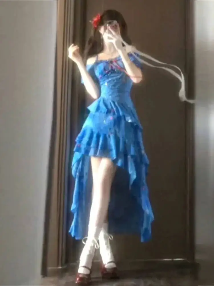 Beach Vaion Sle off oulder bloemenprint rok unieke mooie taille cinched zomer Dr dames Faion Ci woon-werkverkeer