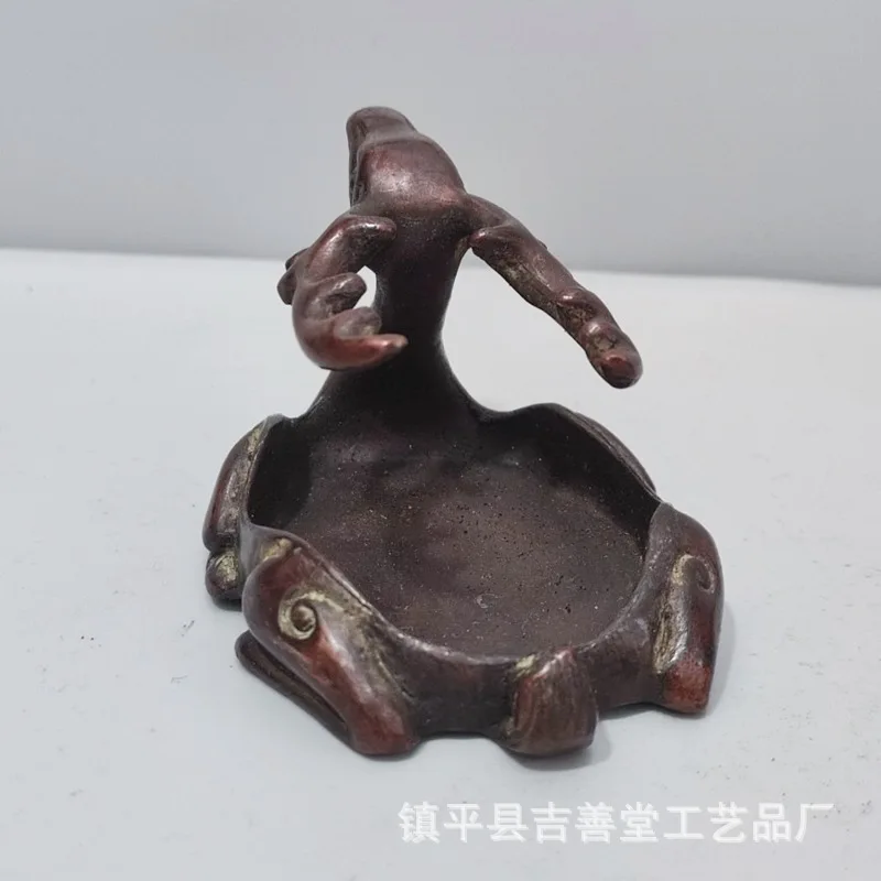 Antique-style collectible solid ornament, , ashtray, home decoration piece, deer pen washer