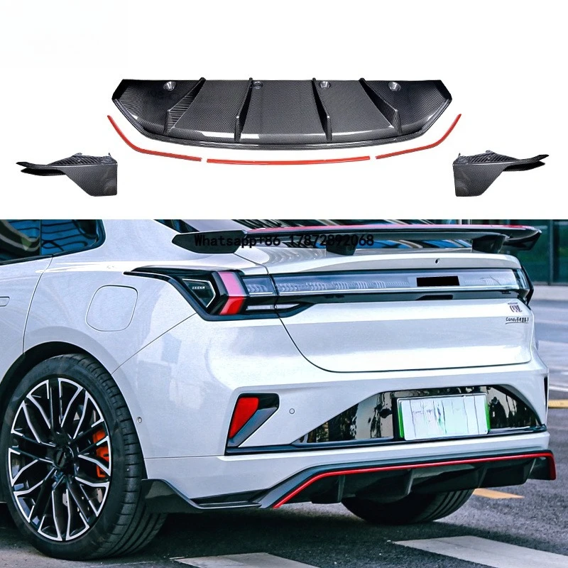 GX Carbon Fiber Rear Lip for Zeekr001 FR Style Carbon Fiber Diffuser Car Bumper Body Kit 2024+ Other Body Parts for 001