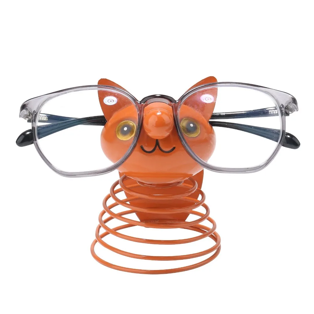 Creative Cartoon Painted Cat Storage Rack Iron Art Easy to Install Squirrel Glasses Frame Animal Decorative Rack Desktop