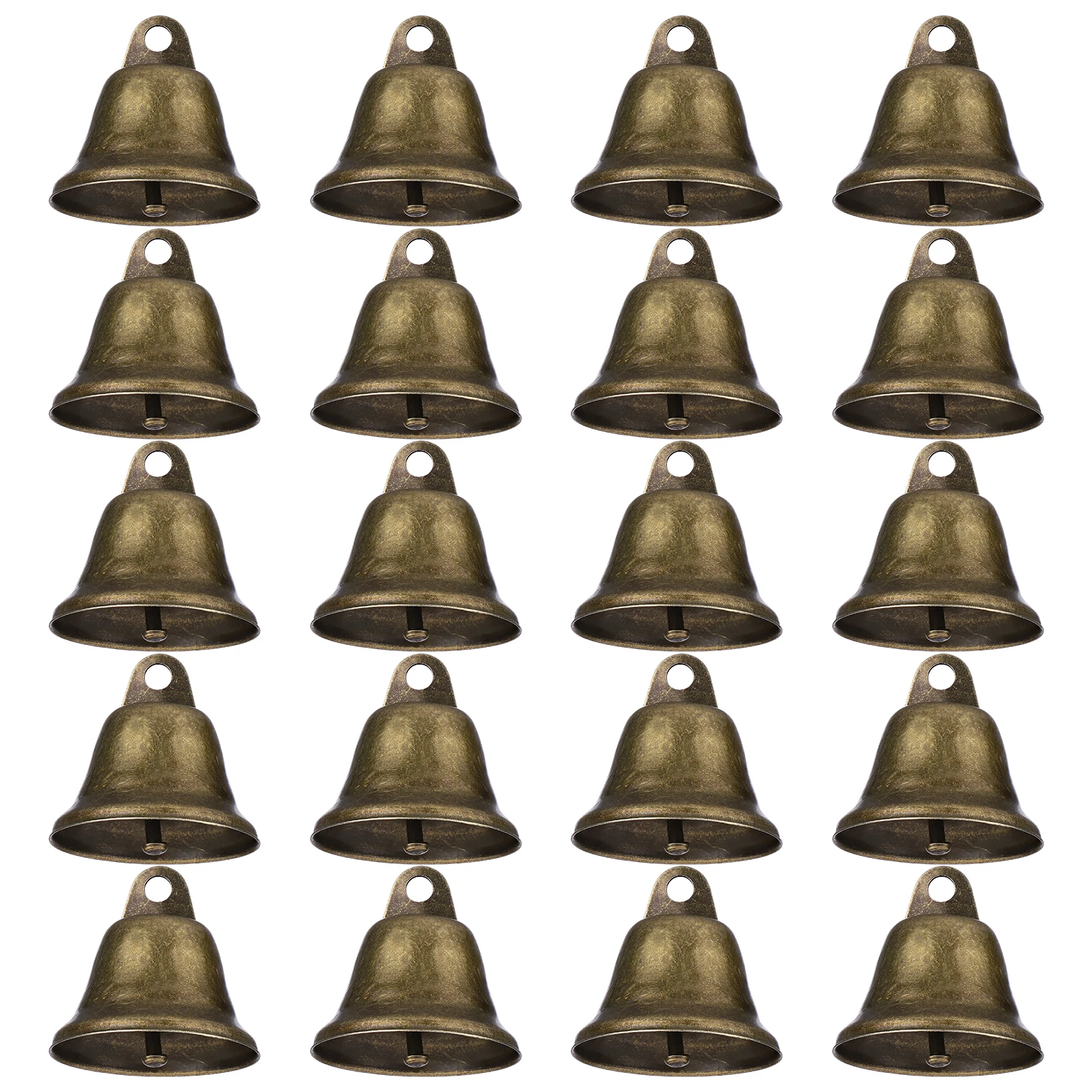 

20pcs 38mm Christmas Bell Copper Bells Hand Bells With Crisp Sound Hanging Bell Pendants For Christmas Party Decoration
