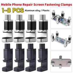 1-8pcs Metal Clamp Aluminum Alloy Mobile Phone Repair Clips LCD Display Screen Fastening Fixture Holder for All Smart Products