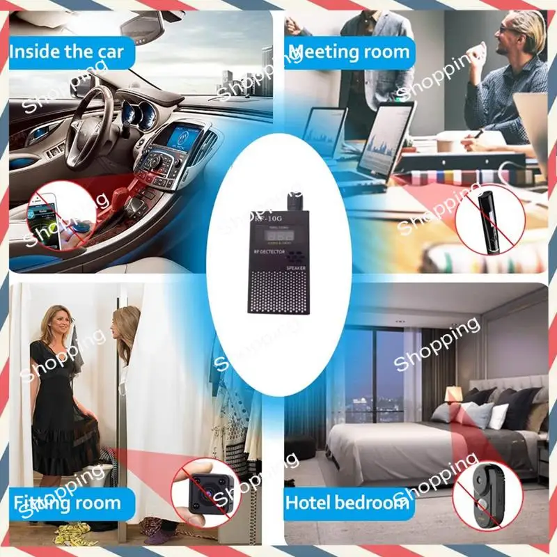 M20K RF Signal Finder, Radio Frequency Detector, Portable Bug Detector   For Hotels, Travel, Home