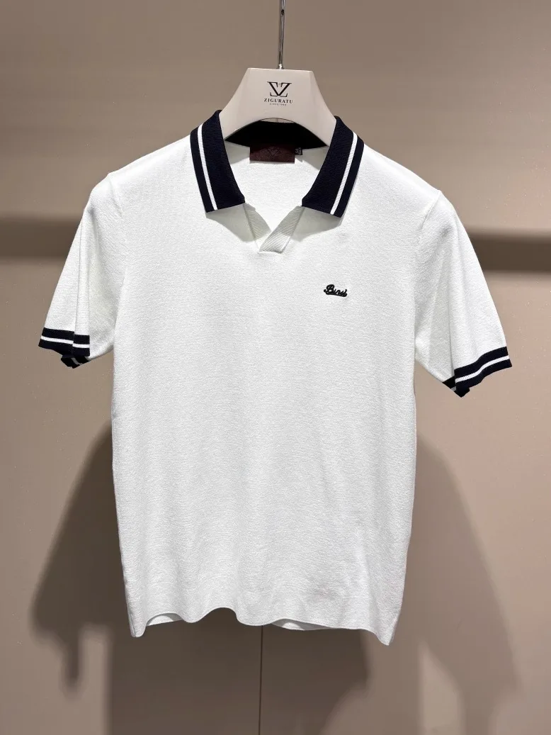 

High Quali Faionable Knitted ort Sve Collared Men's irt Cool Personali Trendy Autumn Winter New Arrival Slim Fit