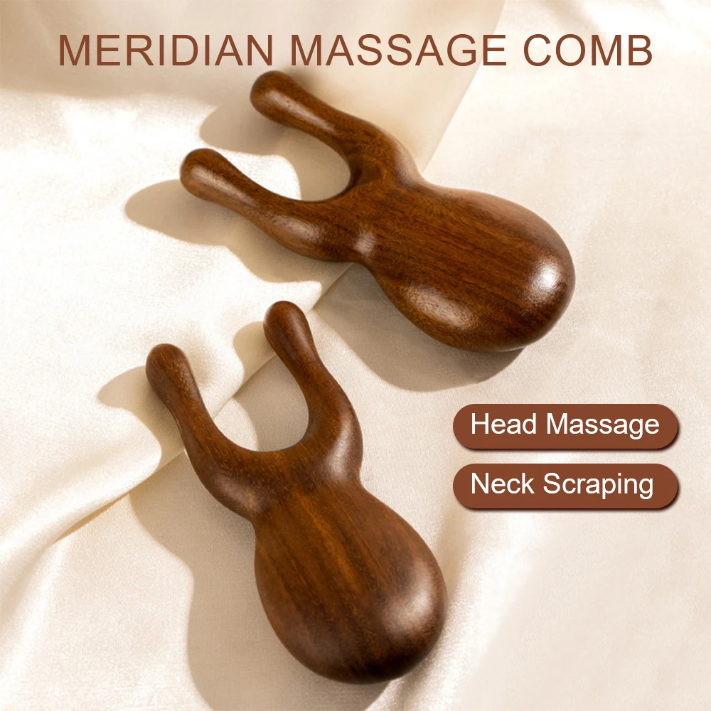 

Wooden Massager Anti-Static Eyes Facial Wood Gua Sha Tools Wooden Nose Guasha Handheld Meridians Acupoint Massage Tool