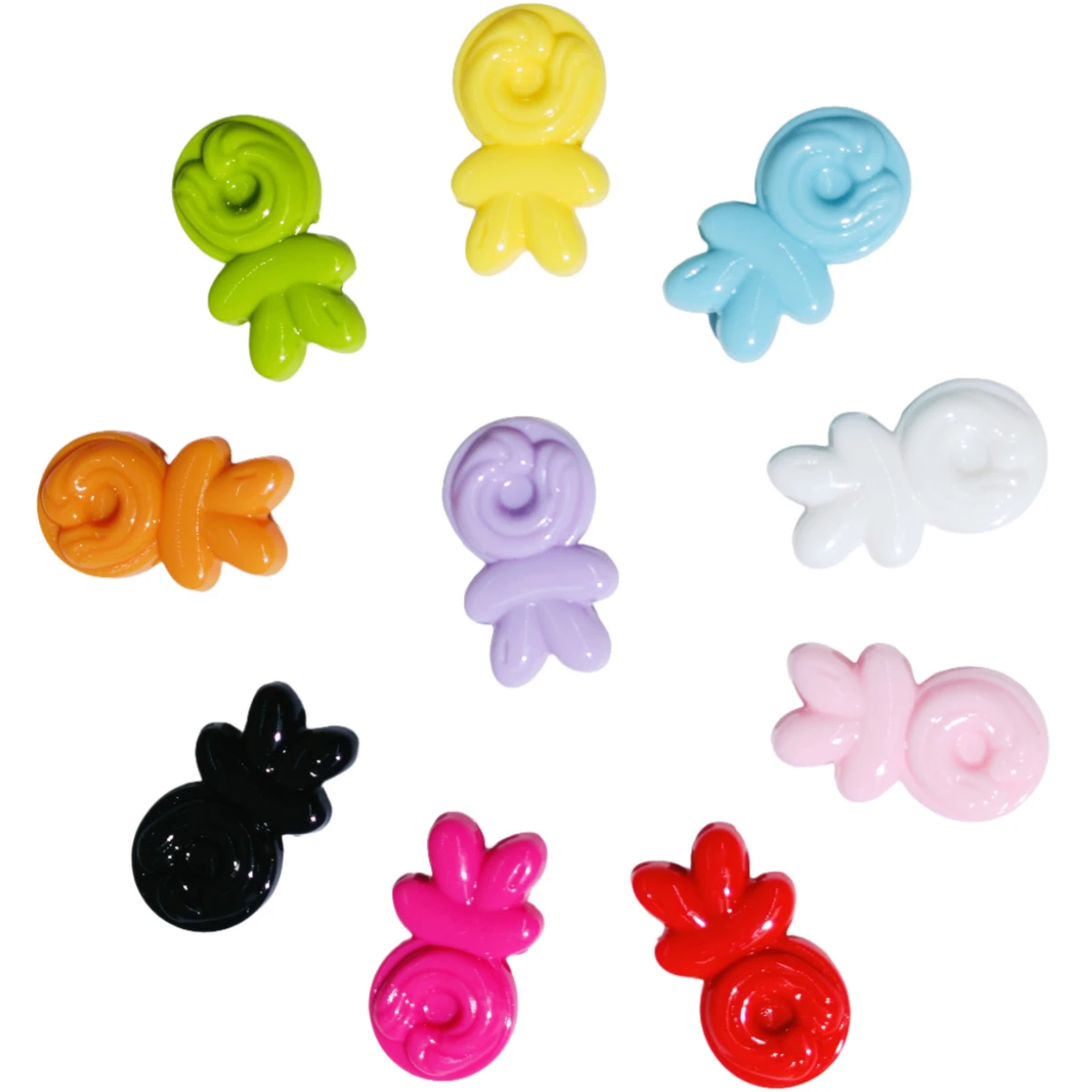 

100PCS new acrylic cute cartoon human-shaped OK English letter card beaded DIY ballpoint pen keychain handcrafted accessories