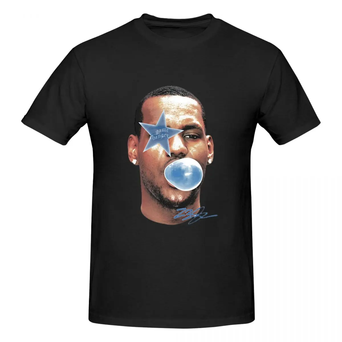 LeBron James Allstar Bron Men T-Shirt Funny Plus Size T Shirts Men's Crew Neck Cotton Tees Short Summer Male