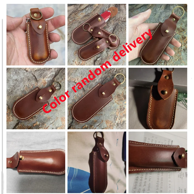 Genuine Leather Case Scabbard for Outdoor Folding Tool Shell, Password Wigo, Happest Storage Case, 58mm, 84mm, 91mm, 111m