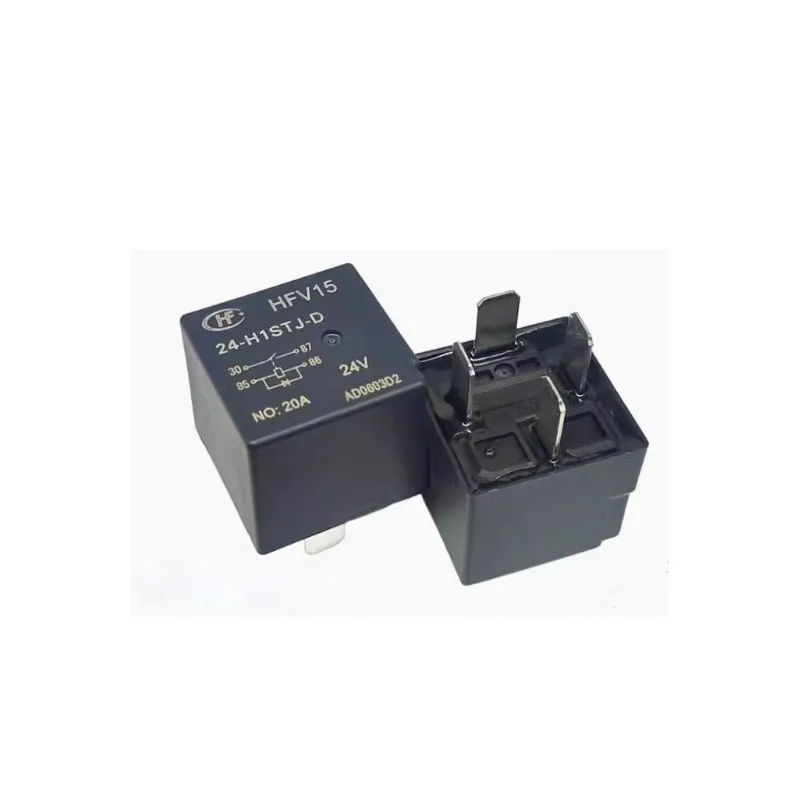 HOT NEW HFV15A 24-H1TJ-D HFV15 24-H1STJ-D HFV1524H1STJD 24VDC 24V 20A 4foot relay
