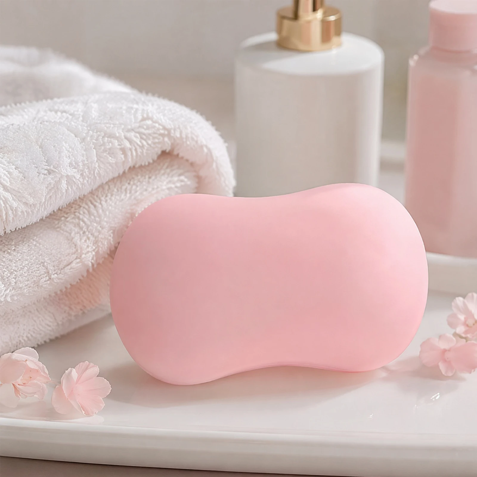 Fake Soap Shape Squeeze Stress Ball Crispy ASMR Bead Filled Sensory Toy Simulated Soap Toy for Adults Gift