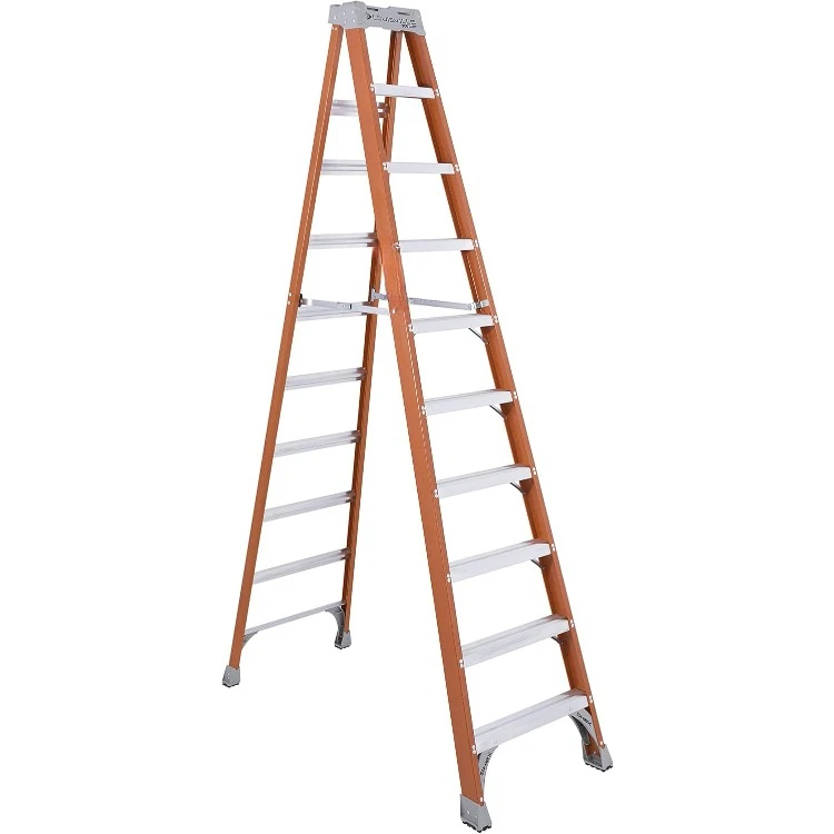 10-Foot Fiberglass Step Ladder, 300-Pound Load Capacity, Type IA, FS1510