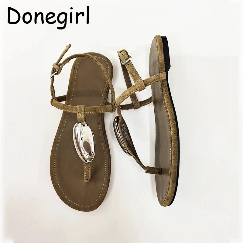 

Женские тапочки, женские летние римские туфли на плоском каблуке, сандалии на низком каблуке, обувь 2025 г., женские пляжные гладиаторы с открытым носком