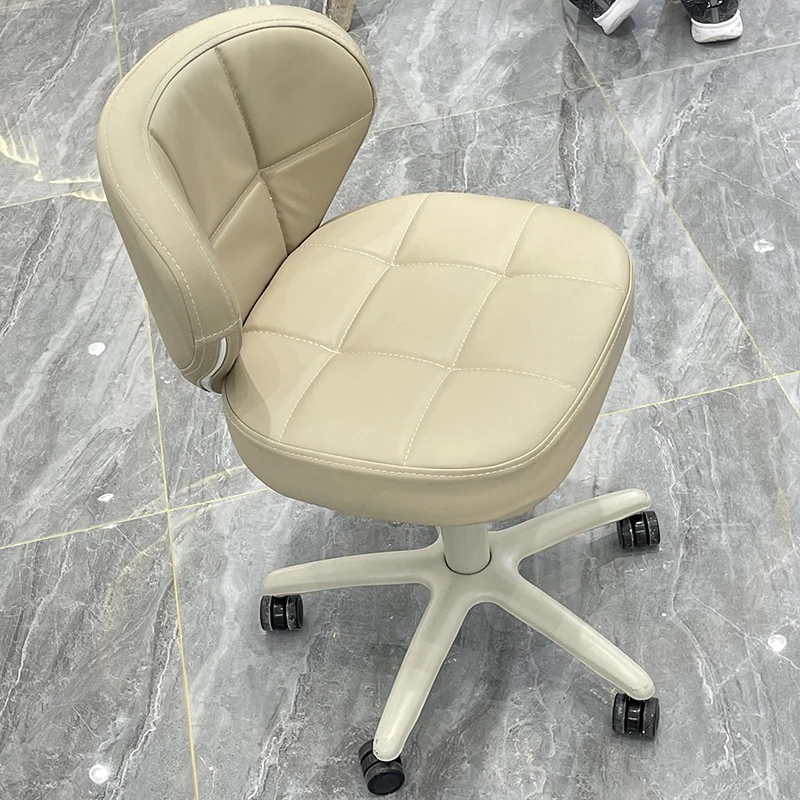 

Barbershop Backrest Professional Barber Chair Headboards Master Wheel Stool Pedicure Chair Desk 바퀴의자 Stuhl Salon Furniture AA