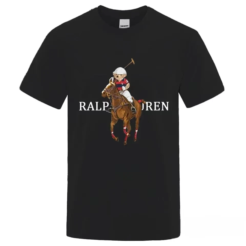 2026 New Hot‑Sale Funny Golf Teddy Bear T‑Shirt, Harajuku Streetwear Style, Unique Print, Unisex Summer Fashion Top
