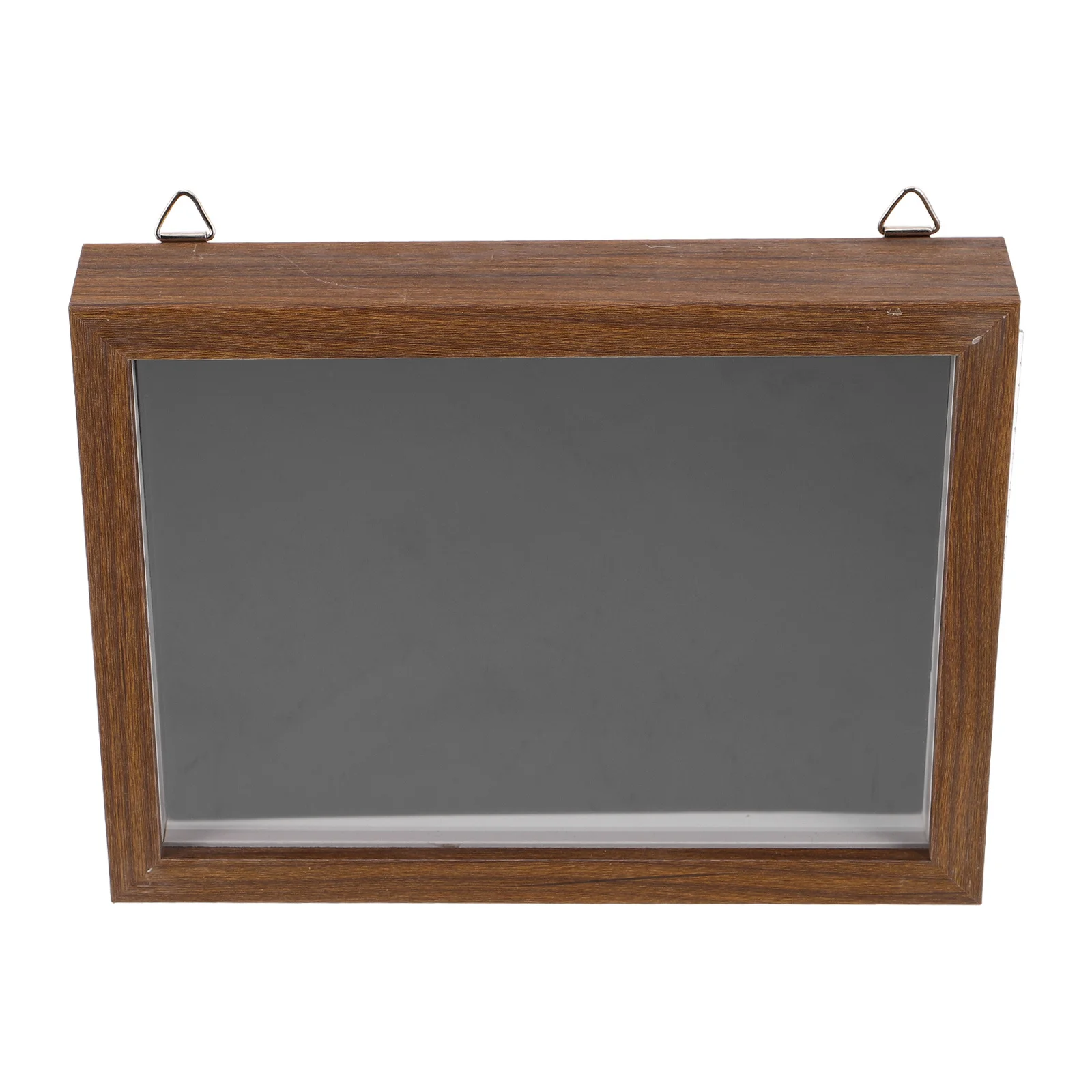 

Badge Storage Box Transparent Clear Window Wood Grain Design Large Capacity For Pin Collectibles Kids Fans Medal