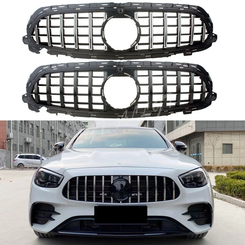 

Car Front Racing Billet Bumper Grille Upper Facelift Grill For Mercedes Benz E-Class W213 2020 2021