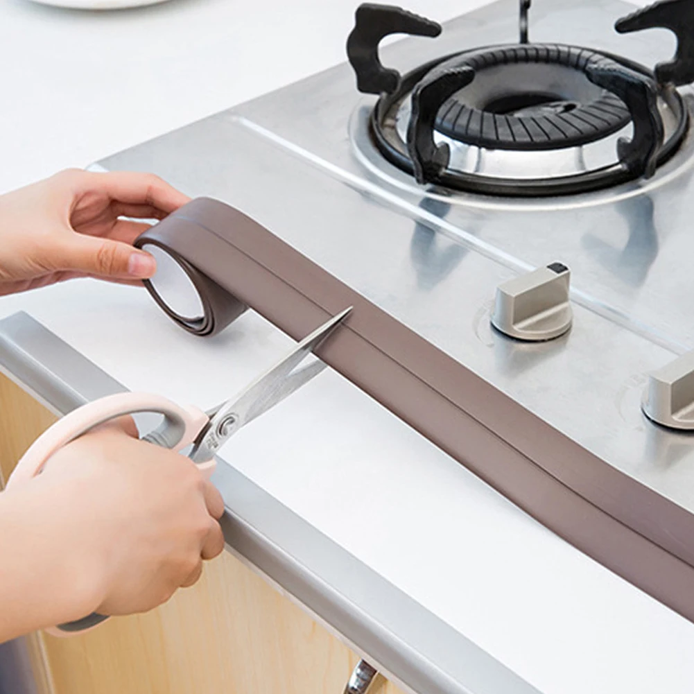 Corner Sticker Waterproof Tape Kitchen Self-adhesive PVC Sealing 3.2 X 2.2cm Good Adhesion Long-term Tightness
