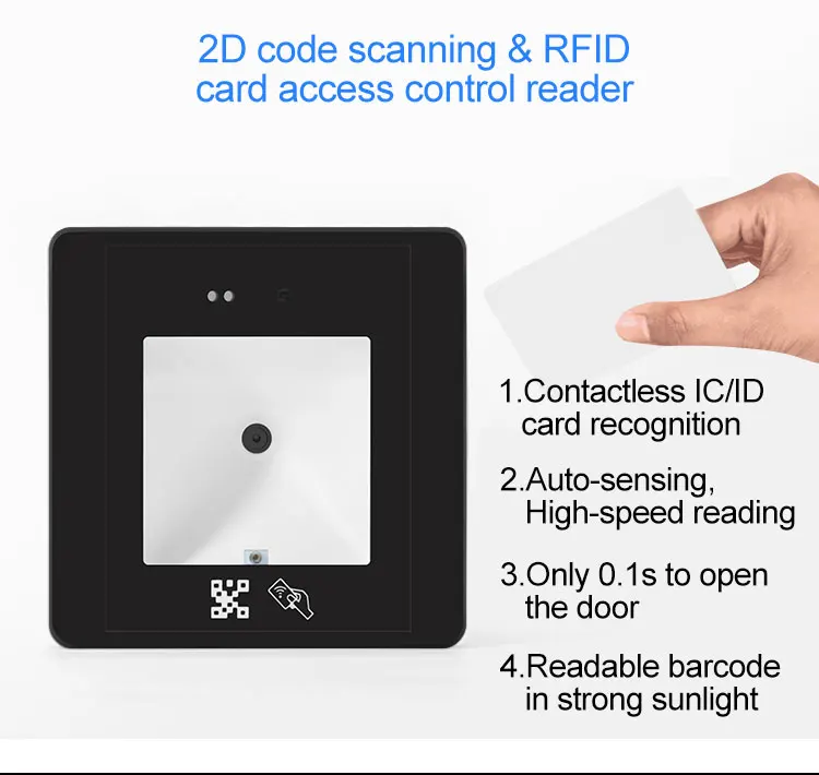 OEM Embedded 2D Code Reader Wiegand RFID Barcode Scanner Access Control NFC QR Code Reader