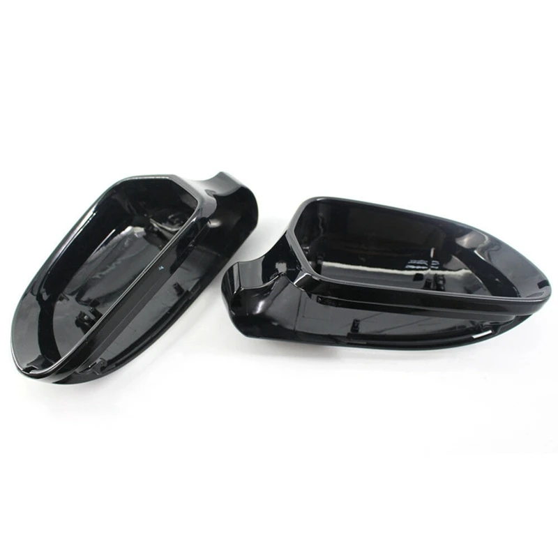 Car Black Rearview Side Wing Mirror Cap Housing Casing For  A4 A4L B8 A5 A6 C6 Q3