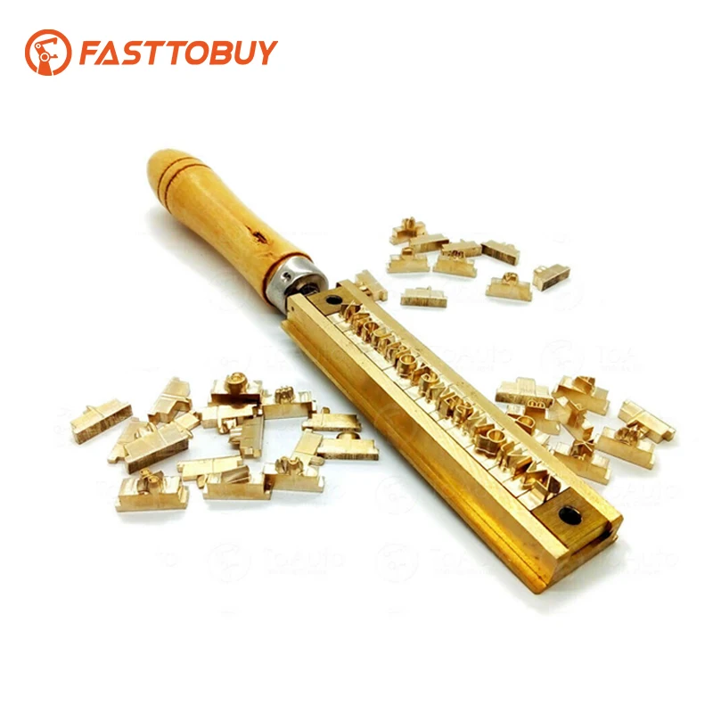 T-Slot Holder of Hot Foil Stamping  for Flexible Mold Letters Installation Brass Stamp Die Mold DIY Leather Bronzing Stamping