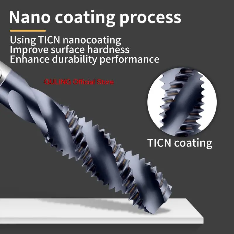 Imagem -03 - Guling-espiral Fluted Tap Metric Machine Screw Rosca Torneiras Jis Padrão Hsse-m35 m2 m3 m4 m5 m6 m8 M10 M12