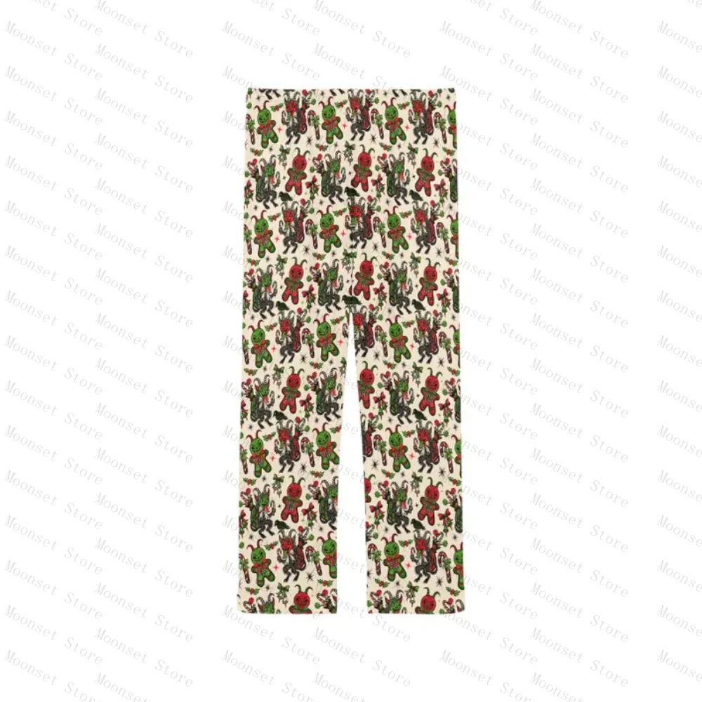 2026 Opossum عيد الميلاد بنطلون بيجاما المرأة عطلة صالة ارتداء المرأة الحليب الحرير سراويل منزلية غير رسمية يمكن ارتداؤها في الخارج #2