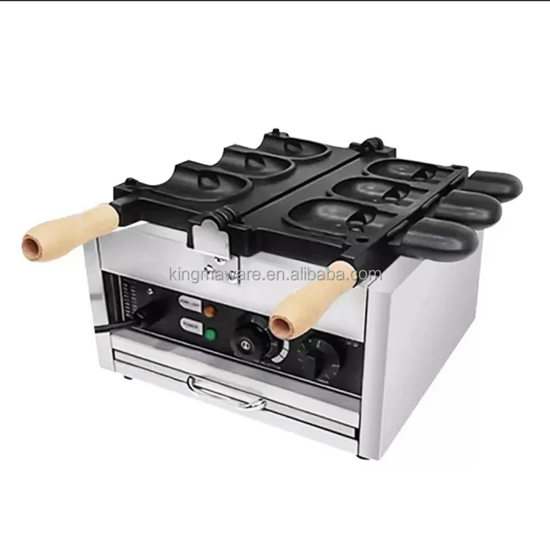 121hot Electric Type Animal Shaped Head Waffle Maker Iron for Baking Ice Cream Cake Waffle Maker Machine
