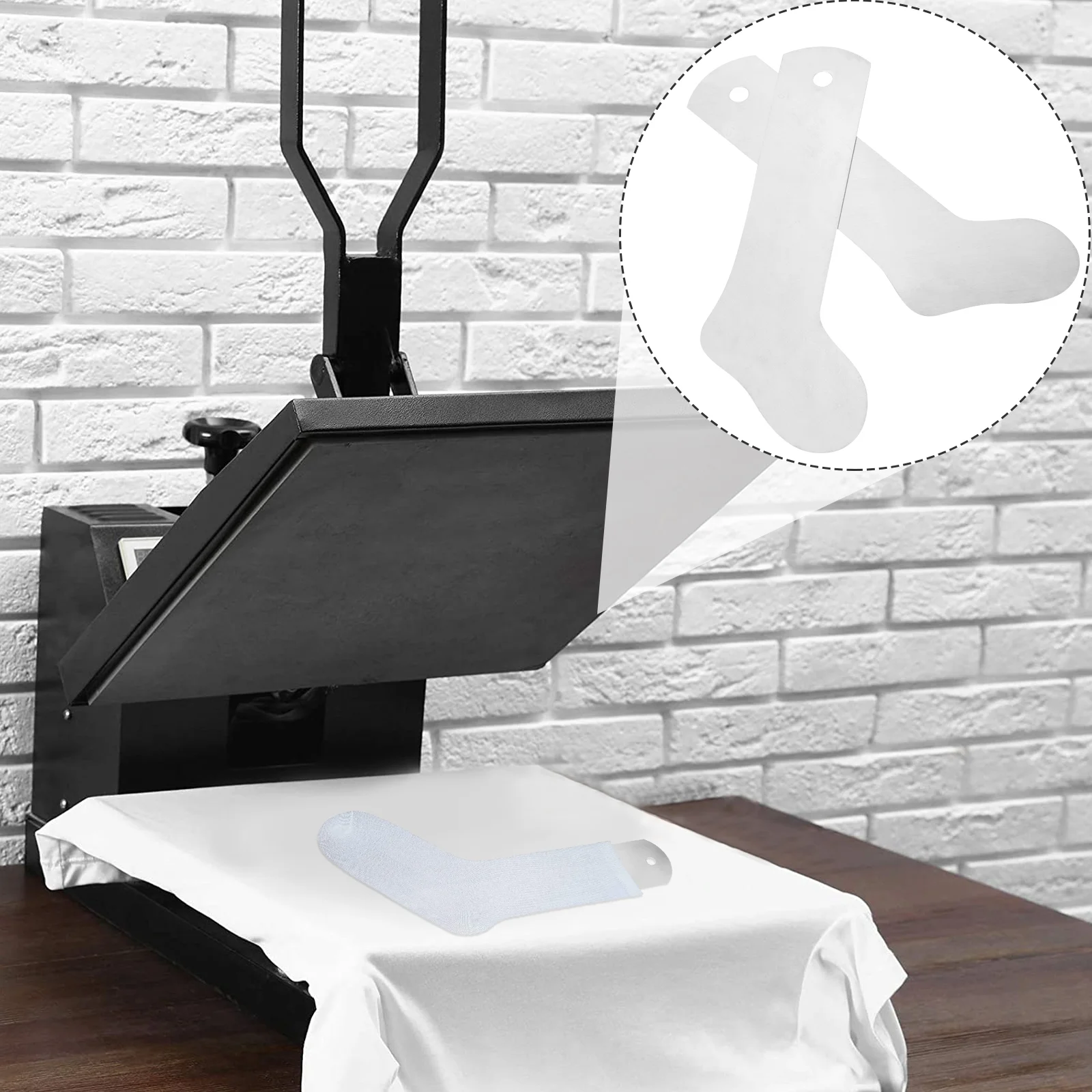 2 Pcs Sock Shaping Board Aluminum Jig Metal Sublimation Machine Hanging