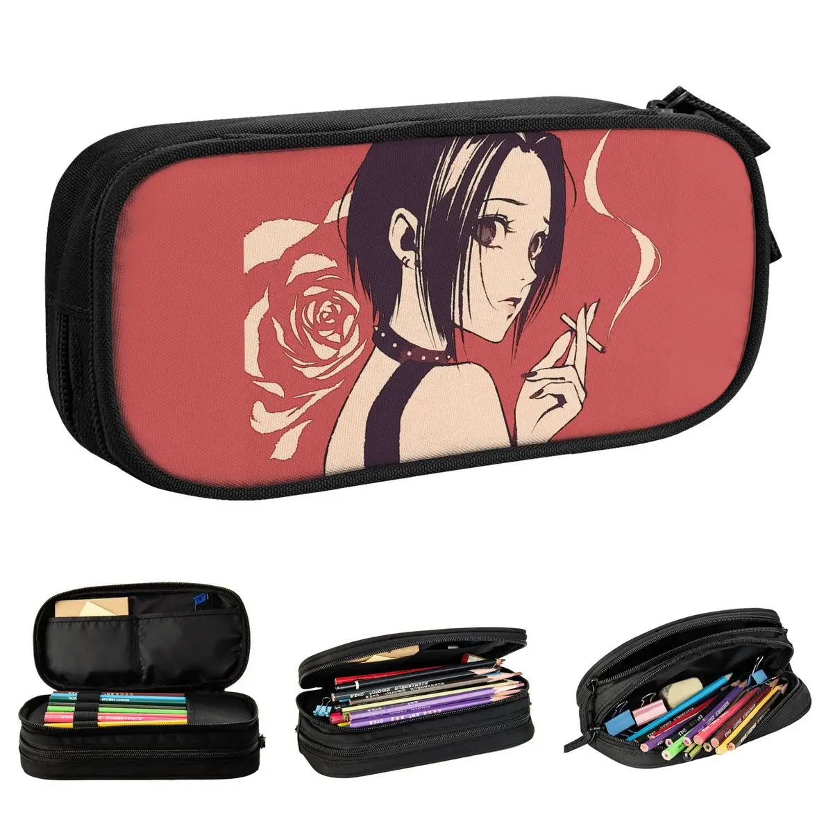 Nana Osaki Anime Trousse à crayons, Ai Yazawa, Porte-stylo, Sacs pour étudiants, Grande capacité, Cadeaux de bureau, Poudres à crayons, Nouveau