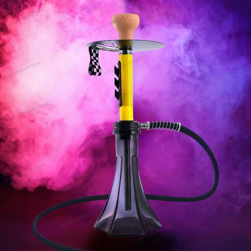 For Hookah Full Set of Aluminum Alloy Single Tube Popular Hot Selling Hookah Big Smoke Hookah