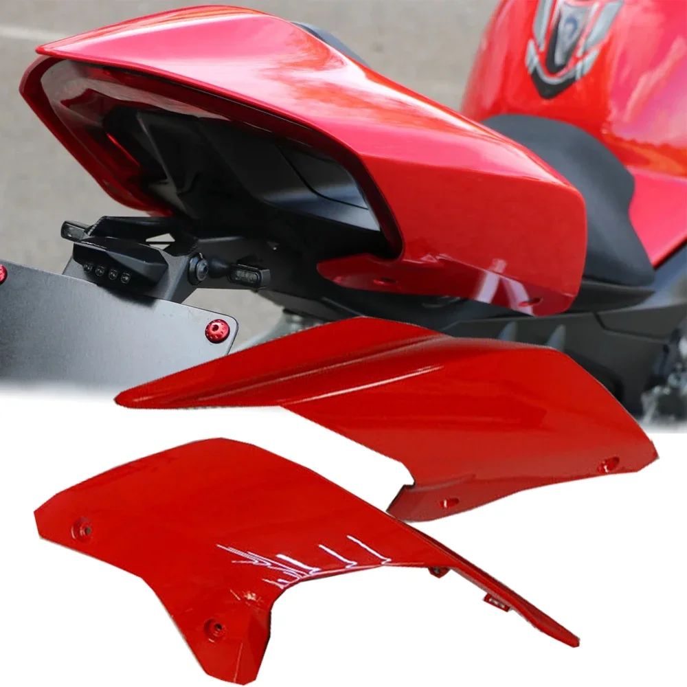 Motorbike Rear Tail Side Cover Fairing For Ducati Panigale V4 S R V4R 2018 2019 2020 2021 2022 2023 2024 V4S Seat Panel Cowl Red